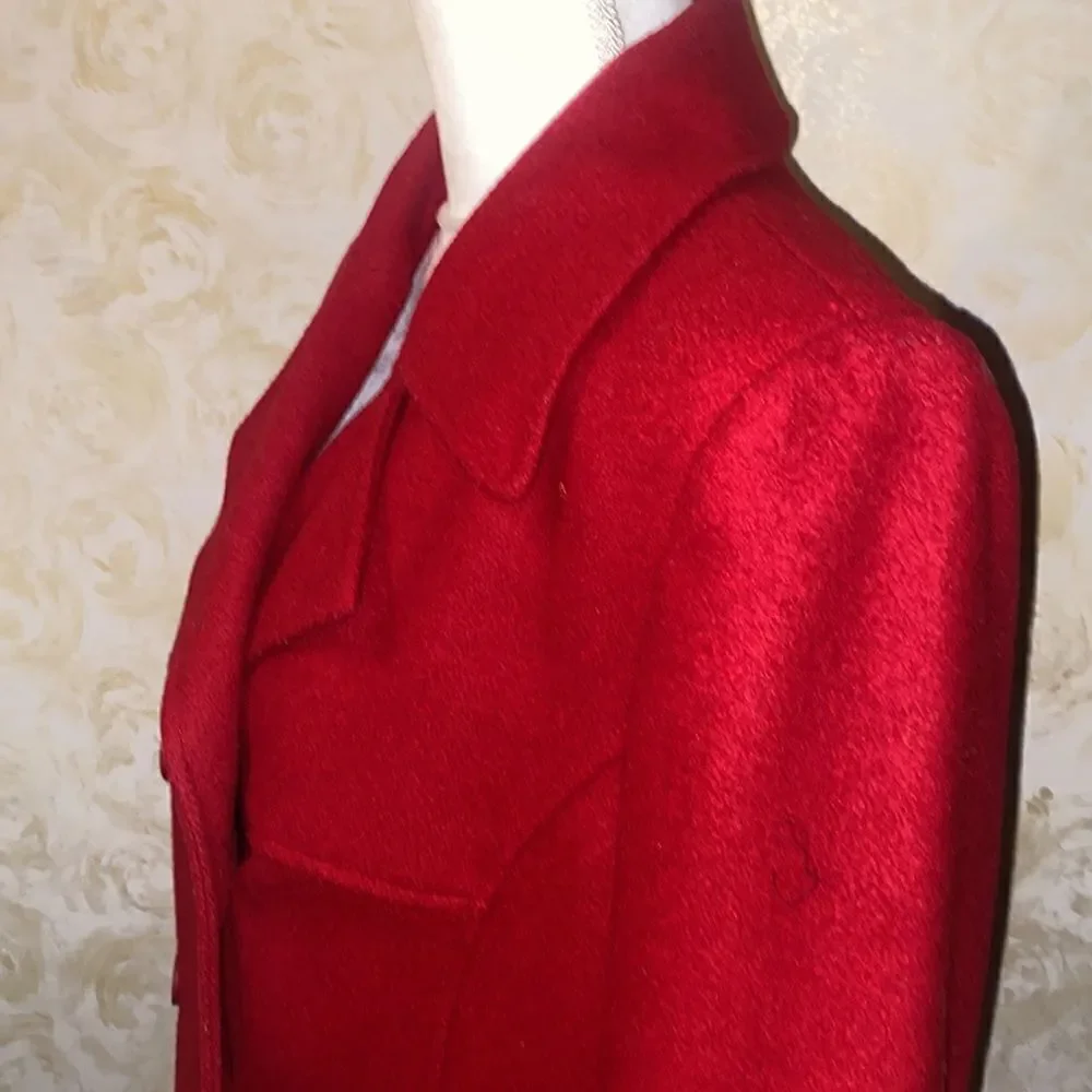 Express Wool Ruby Pea Coat! - Picture 6 of 16